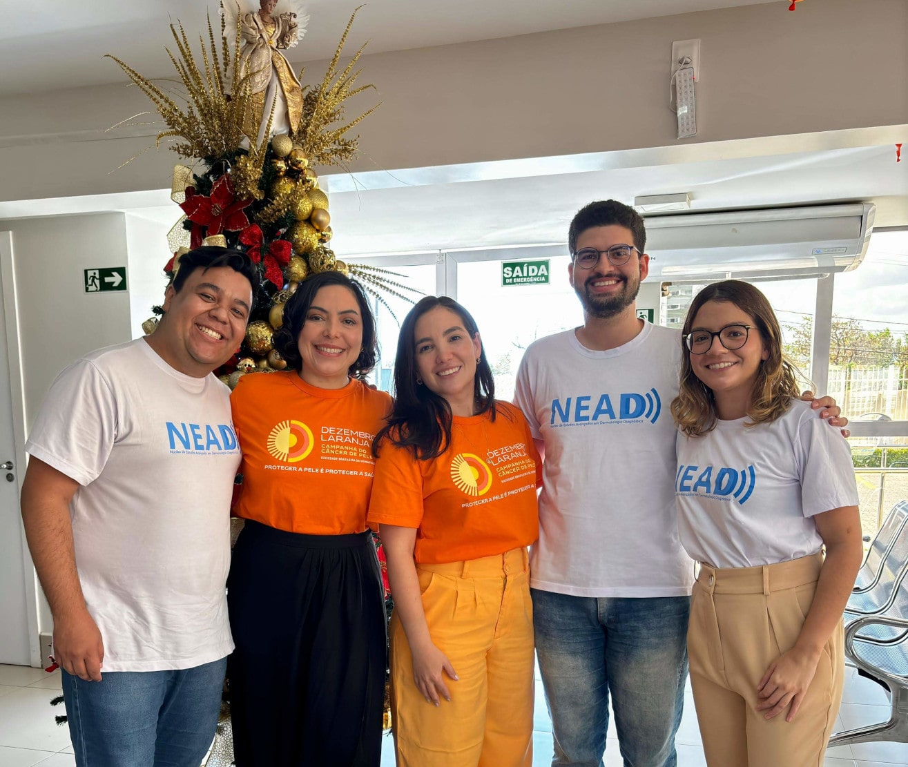 Parte da equipe do NEADD no evento