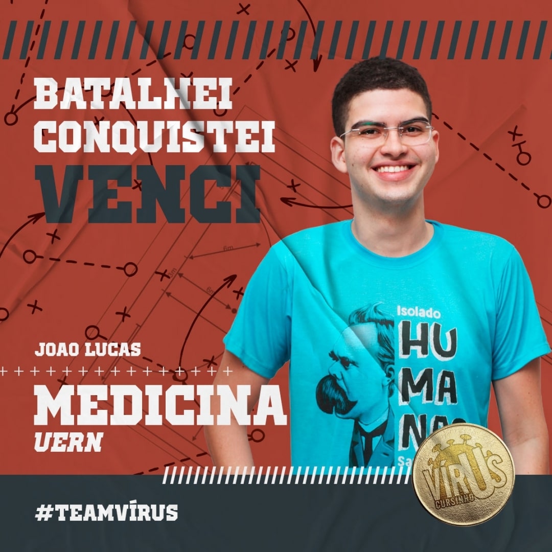 Postagem feita pelo Vírus Cursinho